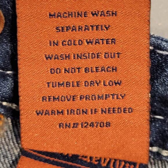 Rock Revival Jeans Womens Size 26 Straight Leg Medium Wash Embellished Raw Hem - Picture 5 of 11